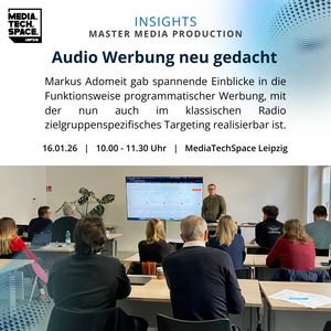 Studierenden-Gruppe beim Insights-Modul Programmatic Advertising von Gast-Dozent Markus Adomeit