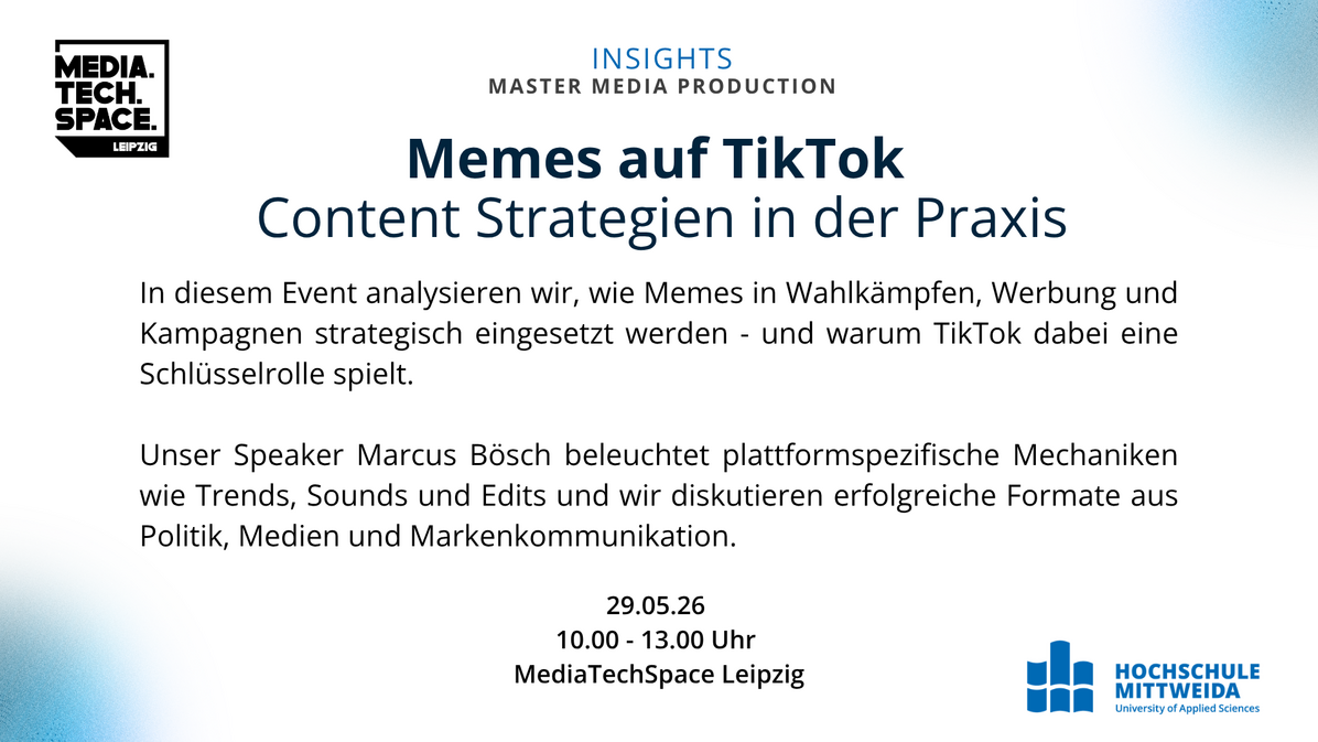 MediaTechSpace Branchen-Event zu strategischer TikTok Kommunikation