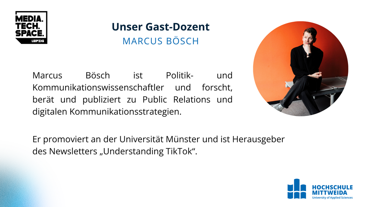 MediaTechSpace: strategische TikTok Kommunikation mit Marcus Bösch